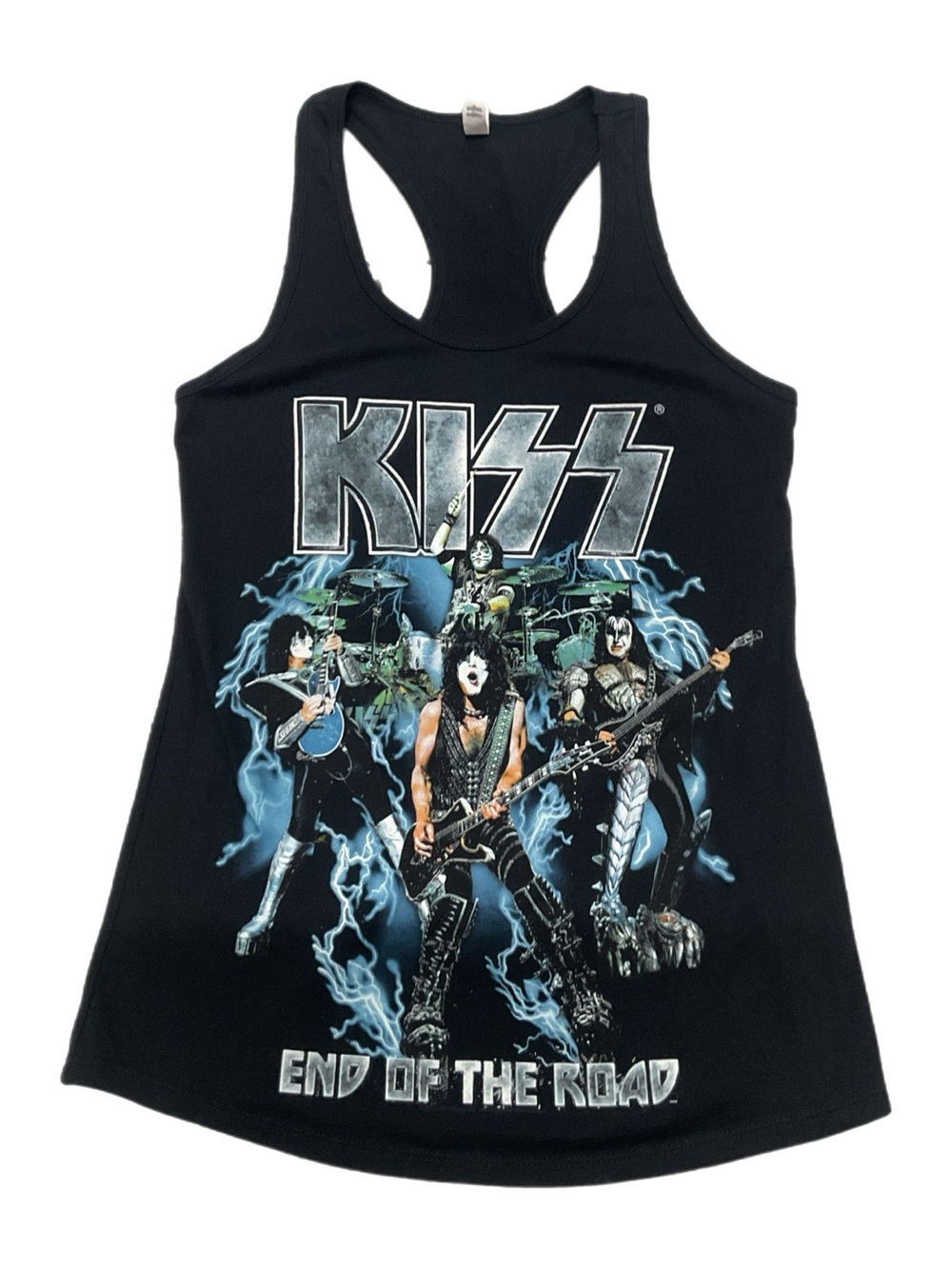 KISS End of the Road Women’s Racerback Black Tanl Top
